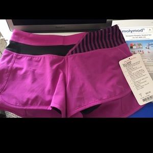 NWT Lululemon Run speed shorts sz 2